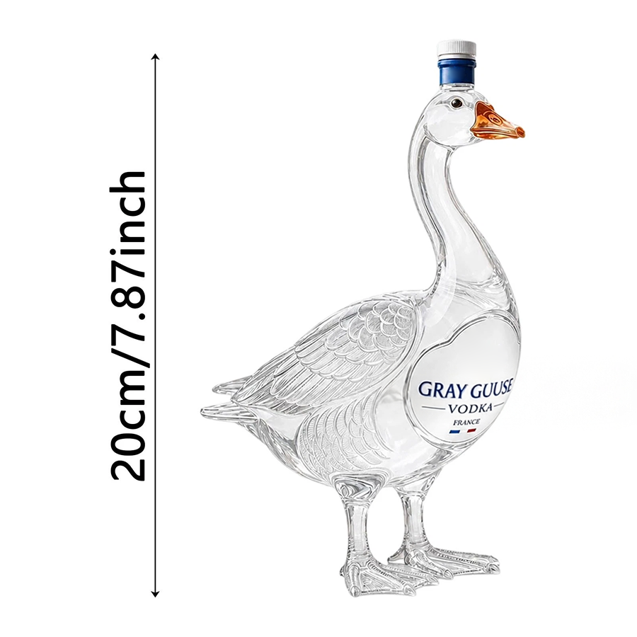GooseCharm – Premium 3D Glass Display Figurine