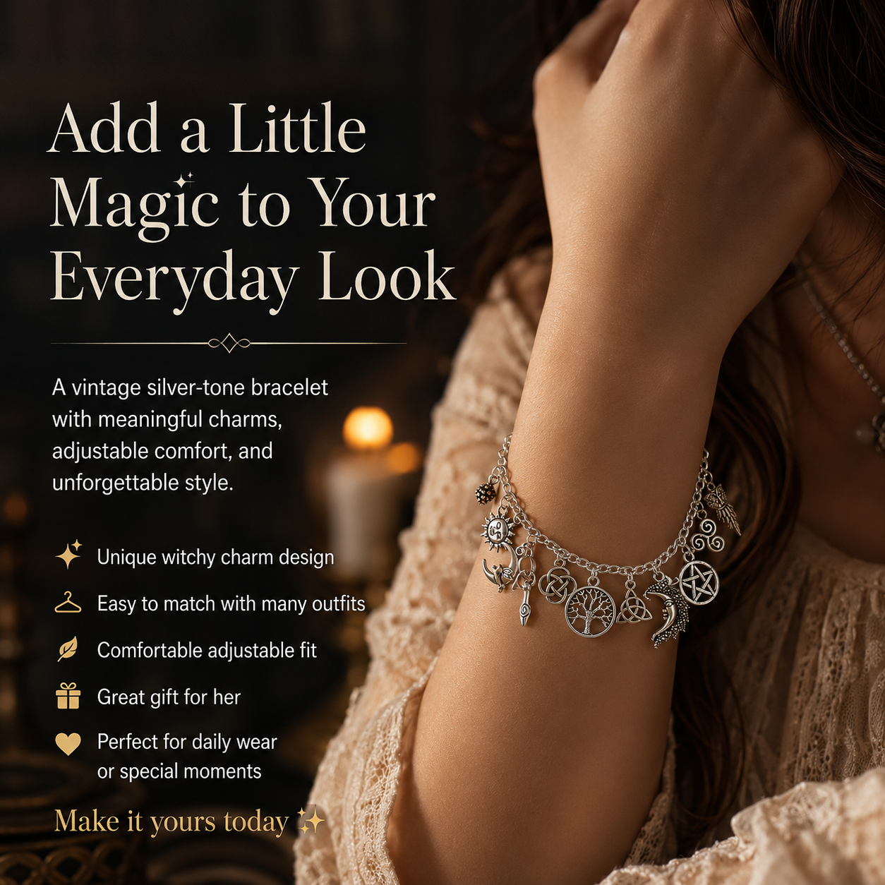 StellarSoul – Witchy Charm Bracelet