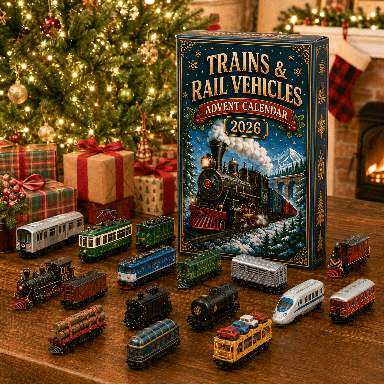 RailCrest – 24-Day Trains & Rail Vehicles Advent Calendar 2026