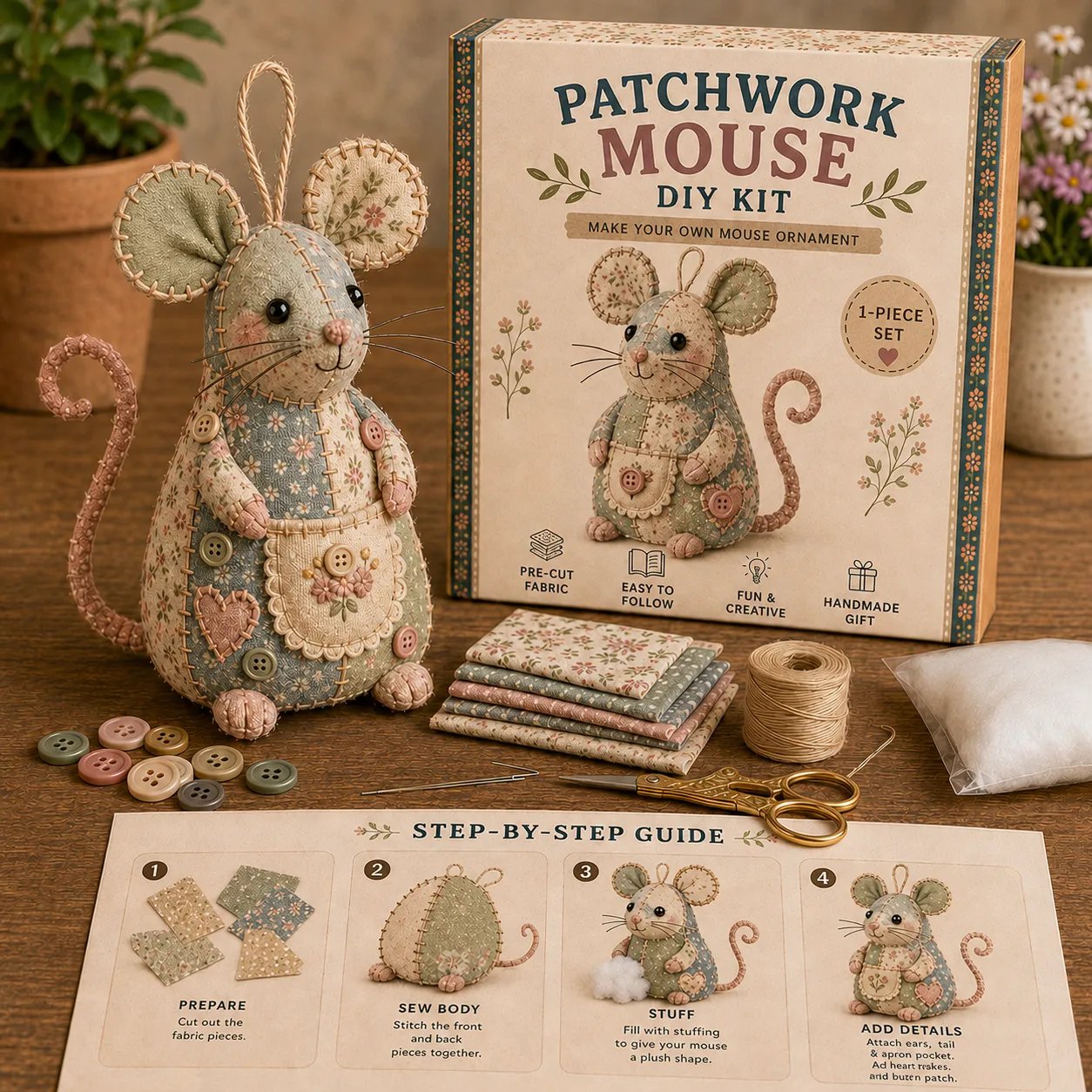 SnuggleStitch – Mouse Craft Kit