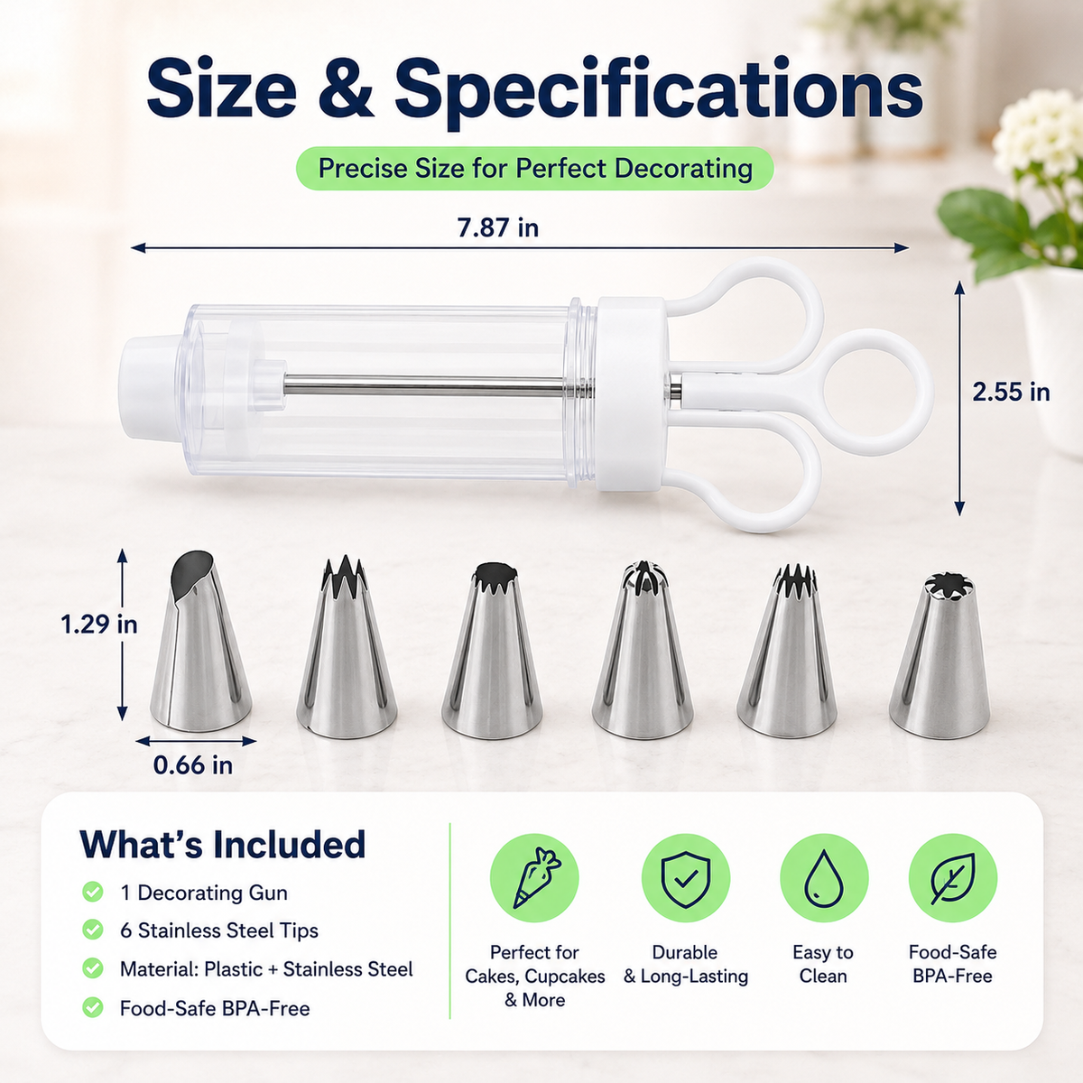 CreamCraft – Multi-Tip Frosting & Pastry Decorating Gun