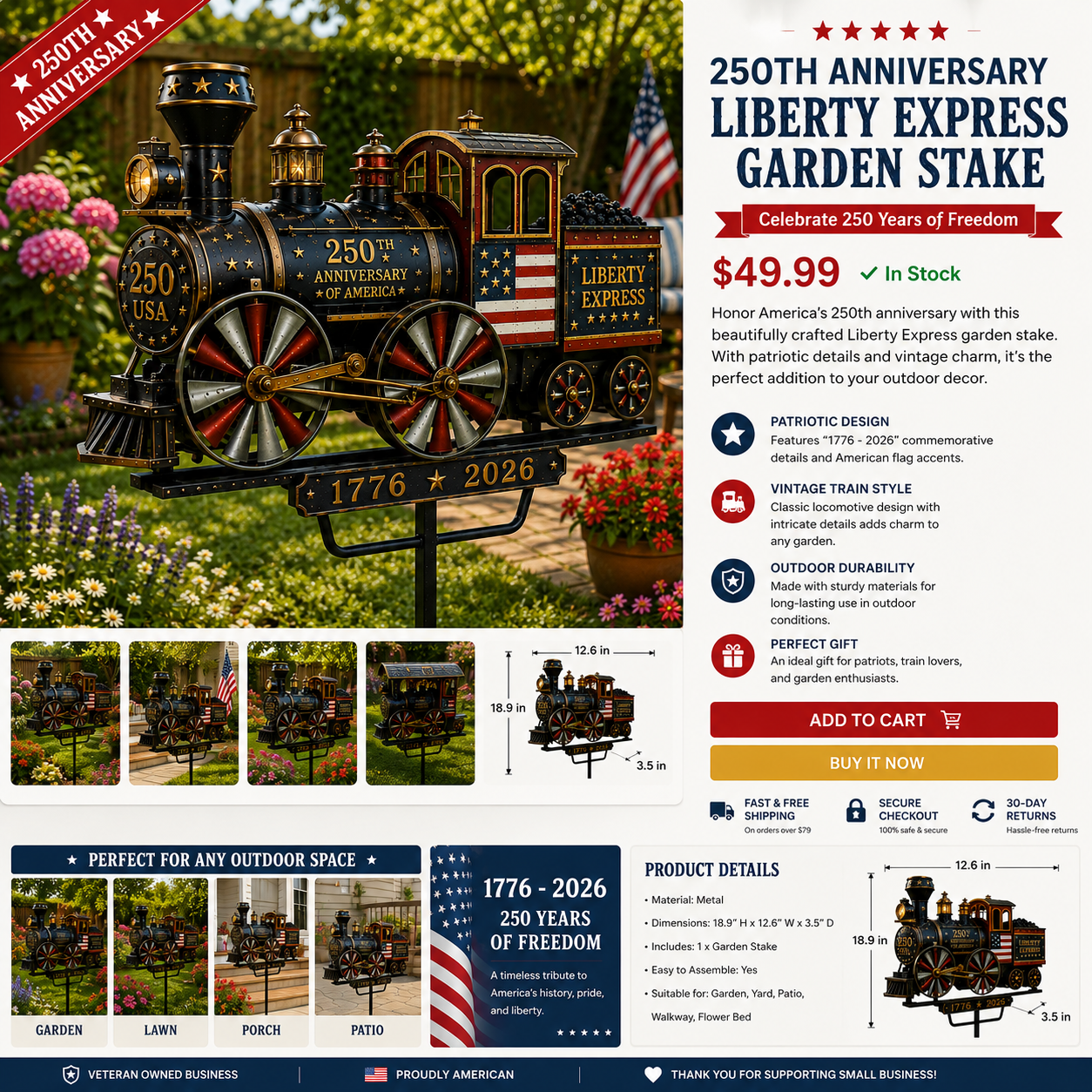 Patriot Rail – American Heritage Garden Train