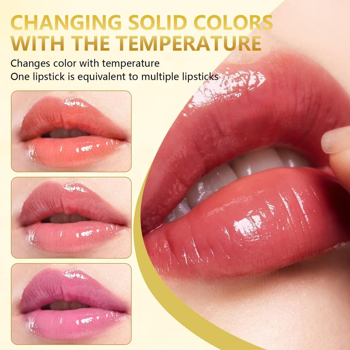 LuxeBloom – Color-Changing Glossy Lipstick