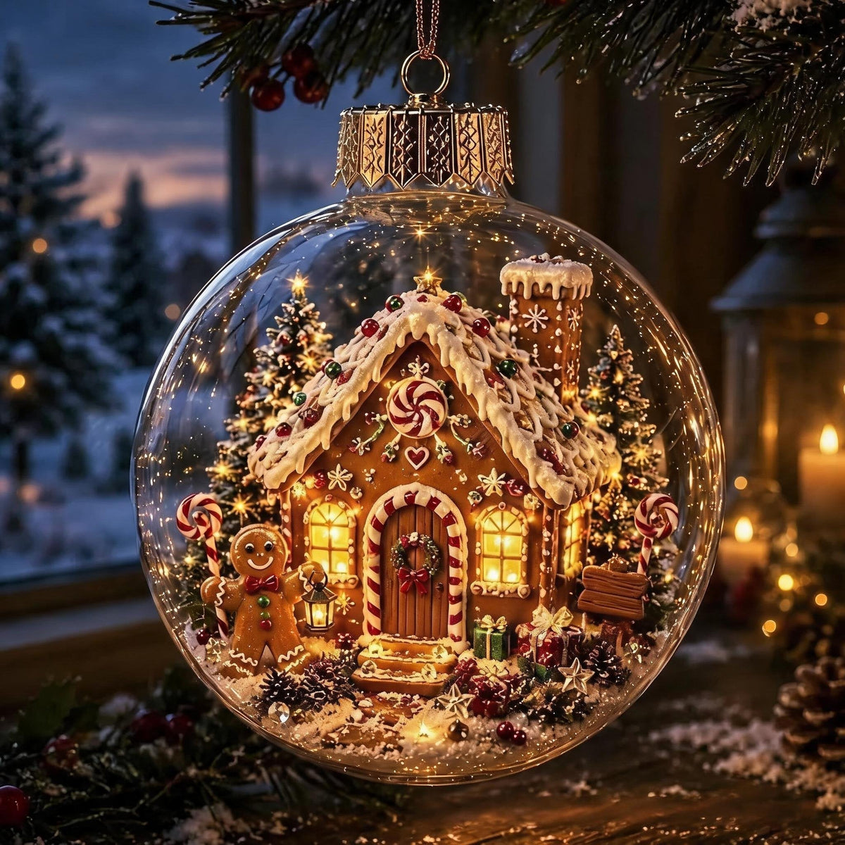 ChristmasAura – Glowing Holiday Diorama Ornament