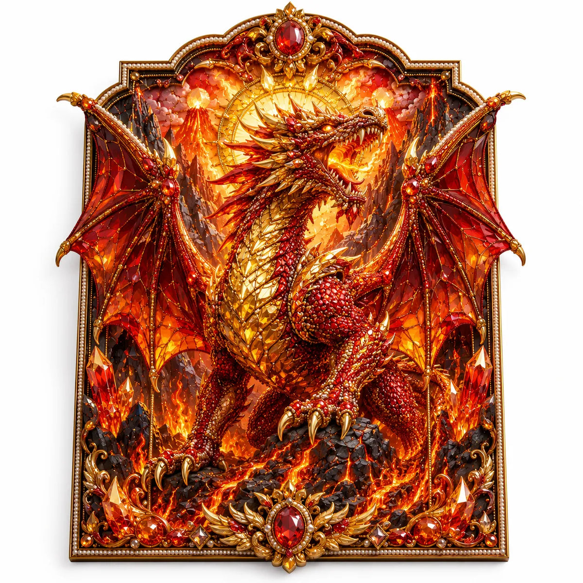 DragonCrest – 3D Fantasy Diamond Painting Kit