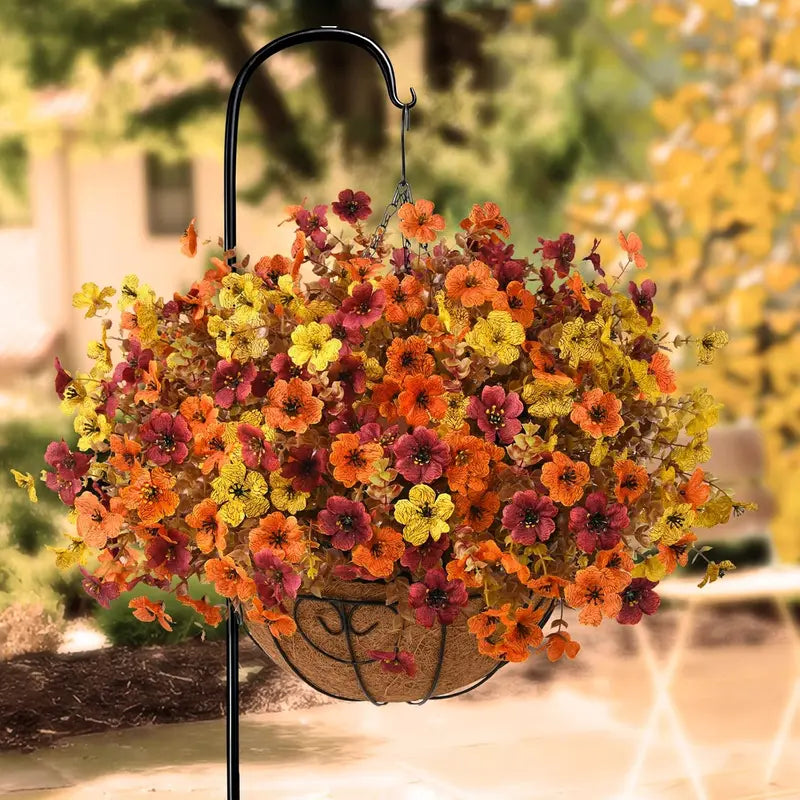HarvestLoom – 12-Piece UV-Resistant Autumn Flower Bouquet
