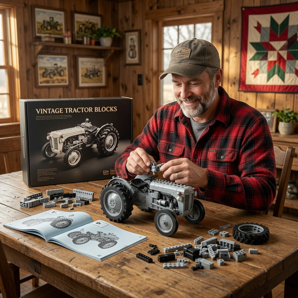 FarmForge – Classic Grey Field Tractor Model