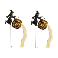 WitchFlare – Illuminated Halloween Cauldron Garden Decor