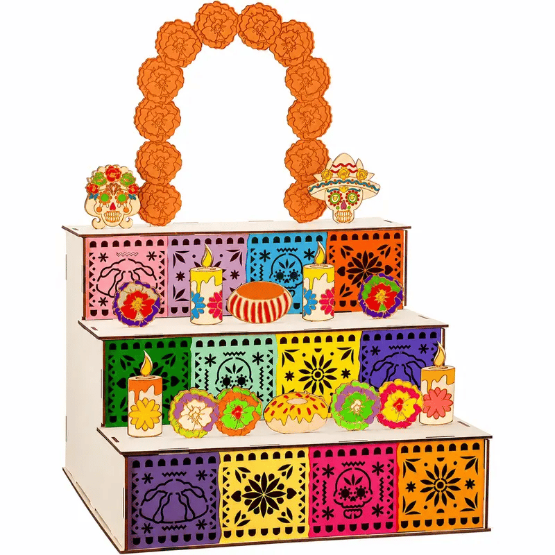 MemoraViva – 3-Tier Day of the Dead Remembrance Altar