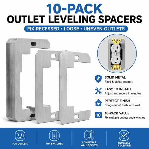 FixOra – Outlet Repair & Leveling Spacer Set
