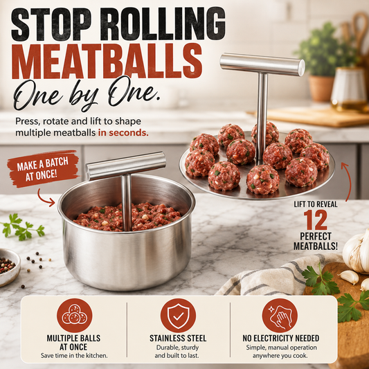 BatchBall – Multi-Portion Manual Meatball Maker
