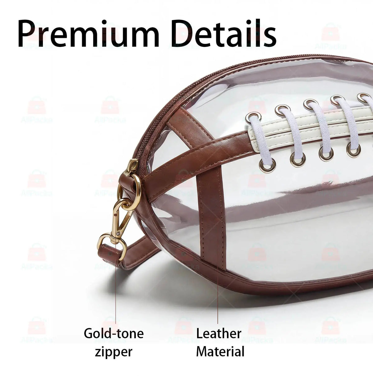 GridironCarry – Football-Inspired Clear Shoulder Bag