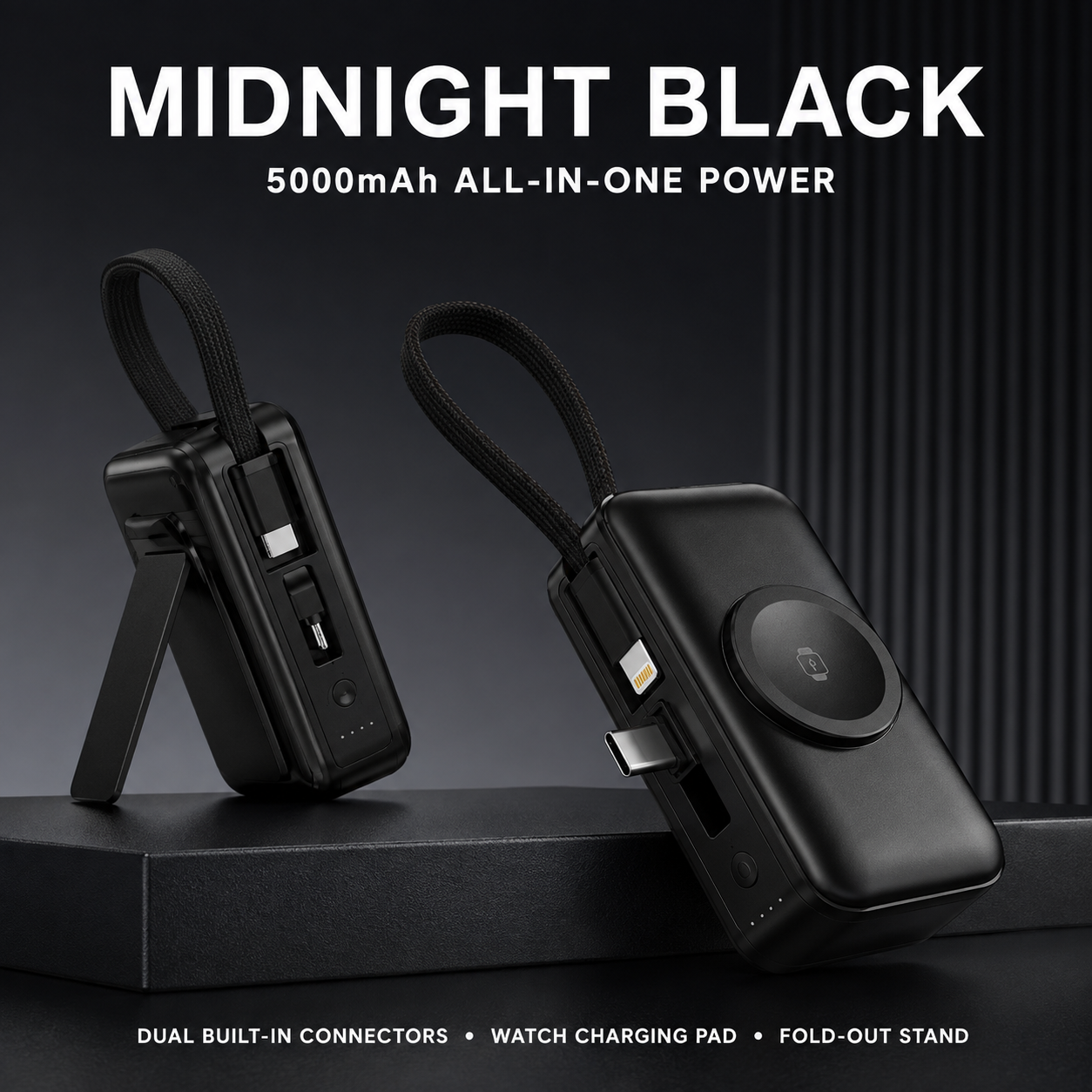 PowerPocket – Compact 5000mAh Travel Power Bank