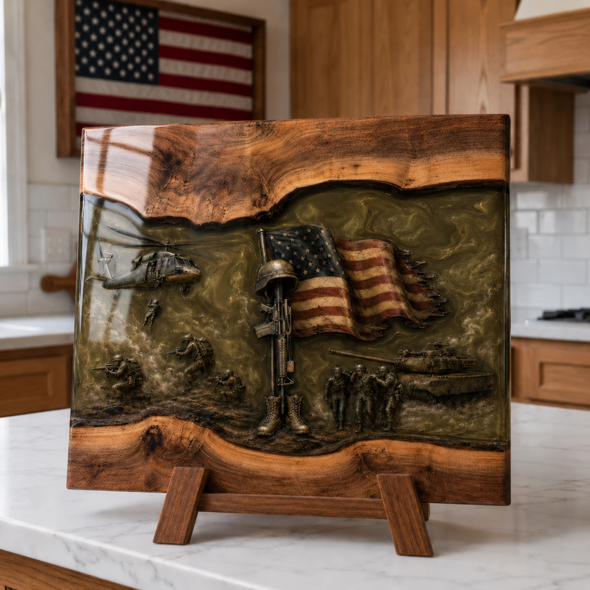 HonorCrest – Handcrafted Veteran Memorial Display Board