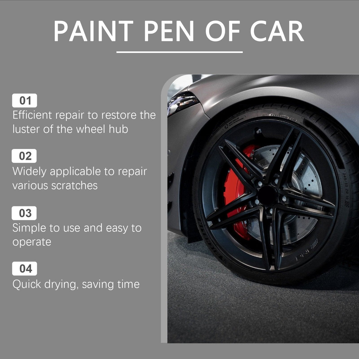 RimRevive – Black Wheel Scuff Repair Pen