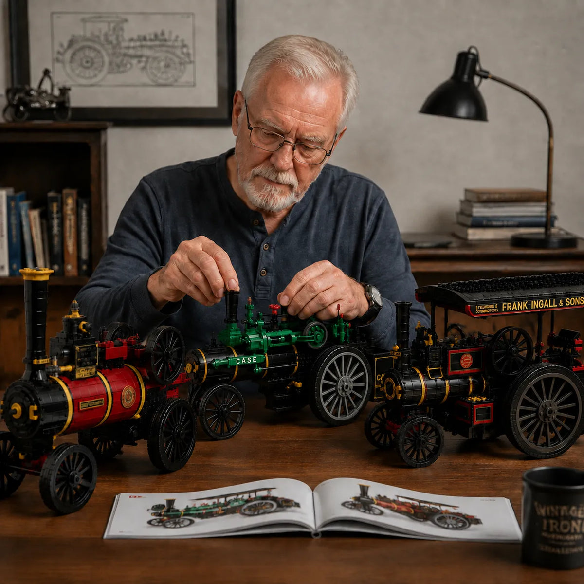 SteamLegacy – 1876 Agricultural Engine Building Set