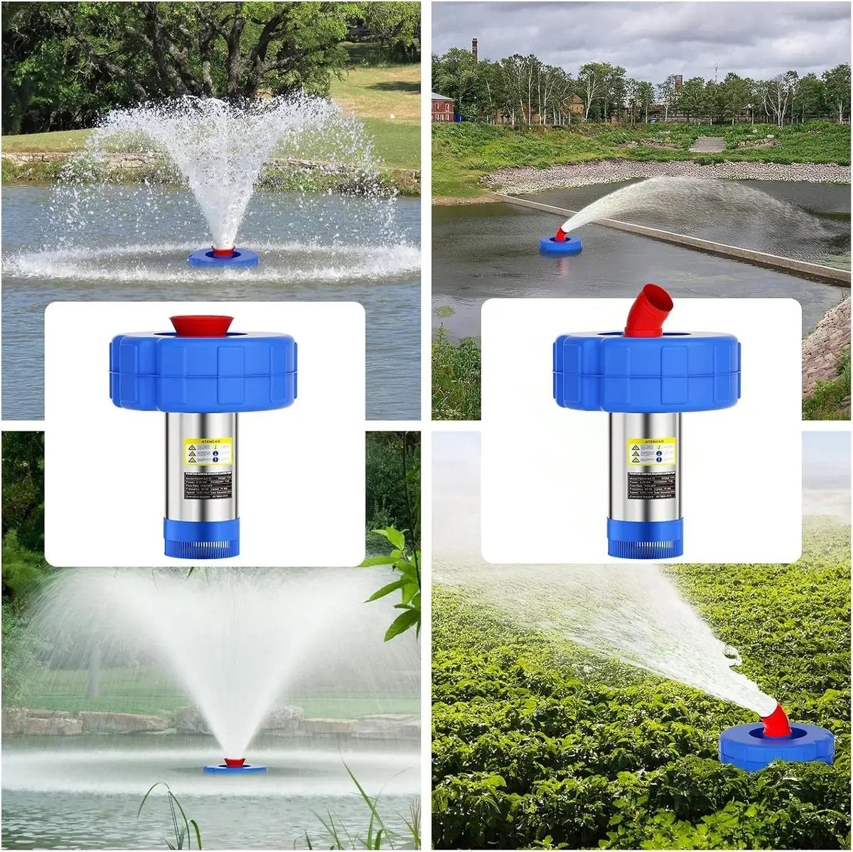 AquaCascade – Floating Pond Aeration Fountain
