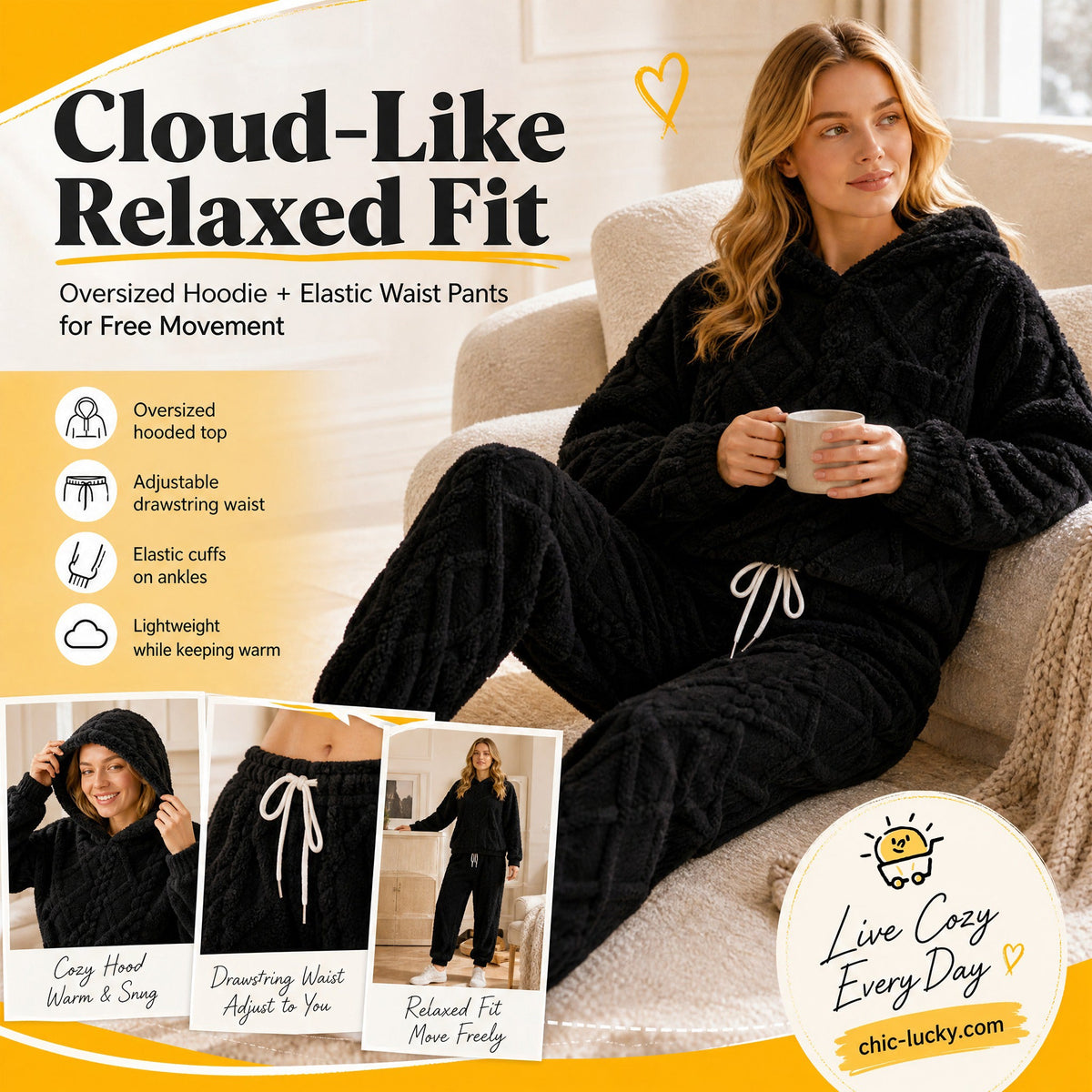 WinterLoom – 3D Geometric Plush Comfort Set