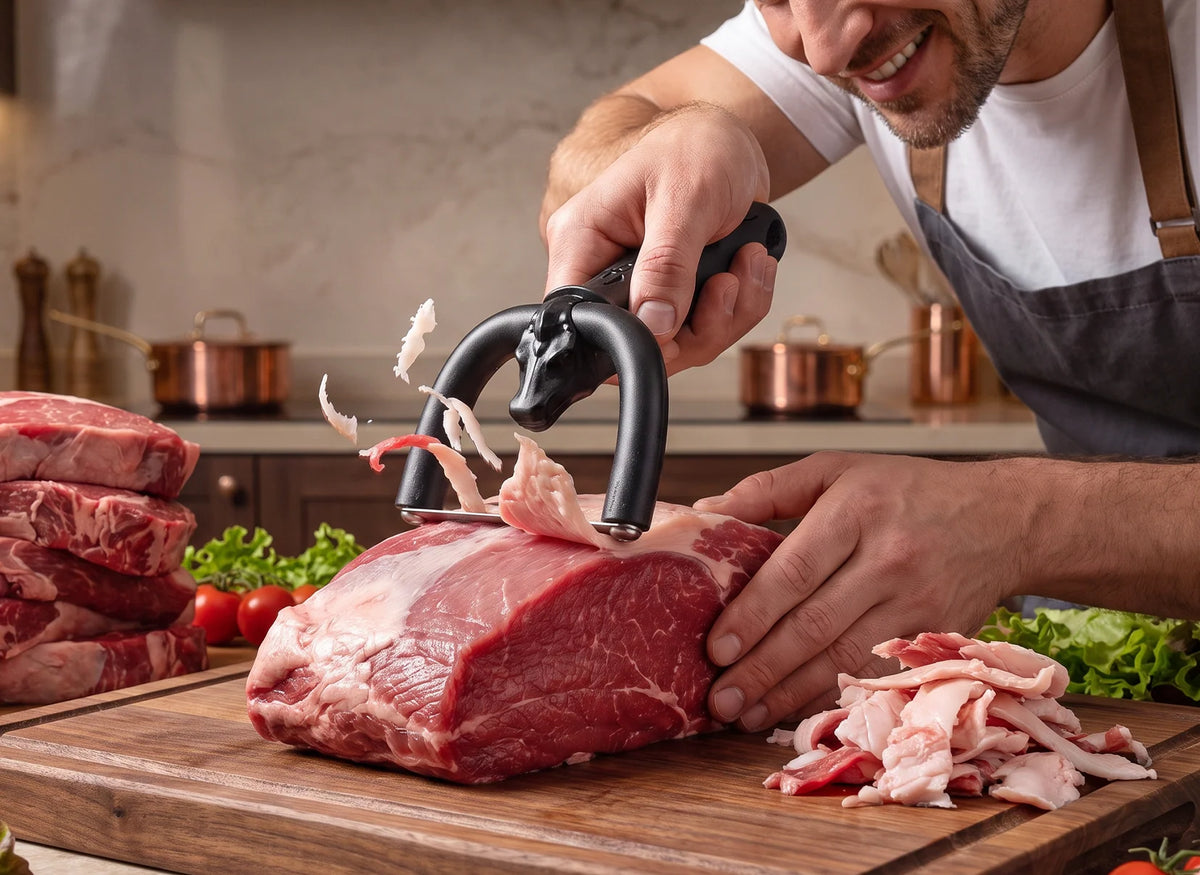 TriMora – Handheld Beef & Pork Fat Trimmer