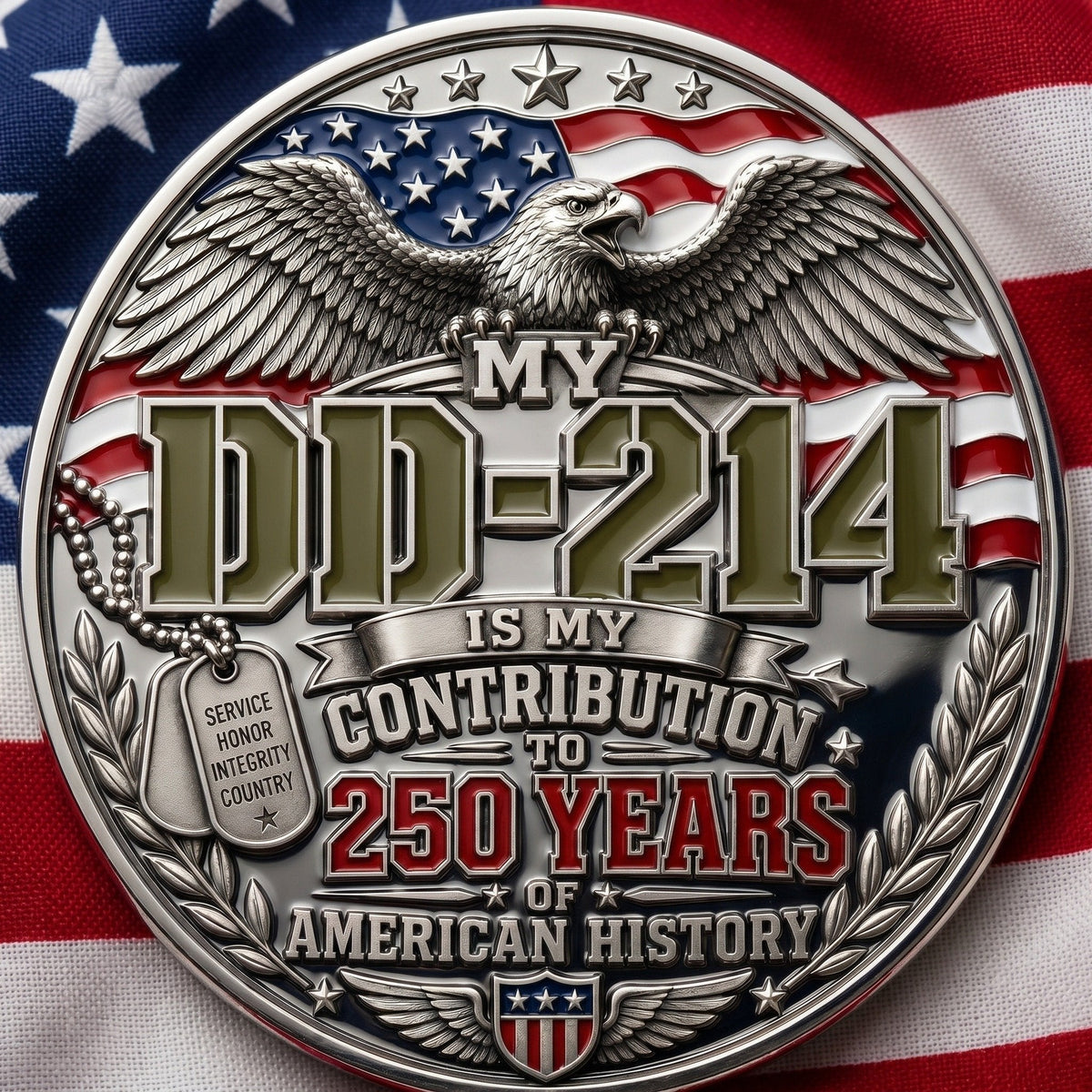 ❤️Last Day 50% OFF - 🏆DD-214 Veteran Pride Coin
