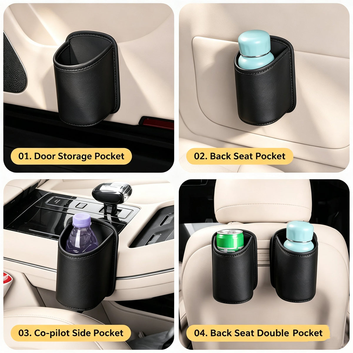 AutoNest – Multi-Purpose Car Cup Holder Storage Pouch