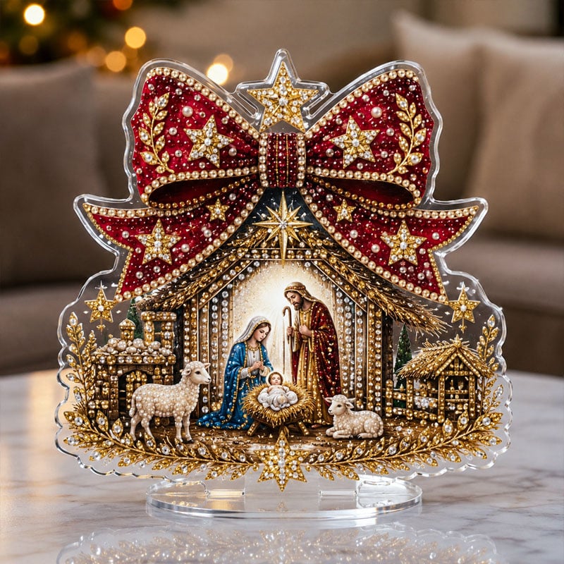 ChristmasGleam – Jeweled Bow Diamond Painting Kit