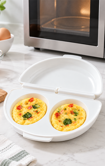 EggMate – 2-Egg Microwave Cooking Steamer