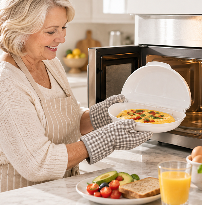 EggMate – 2-Egg Microwave Cooking Steamer