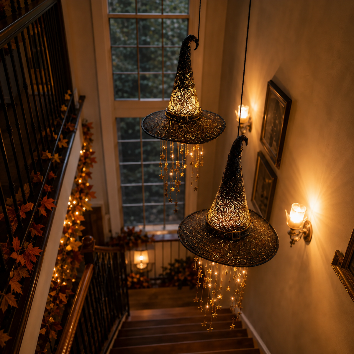 WitchGlow – Lighted Witch Hat Hanging Decor