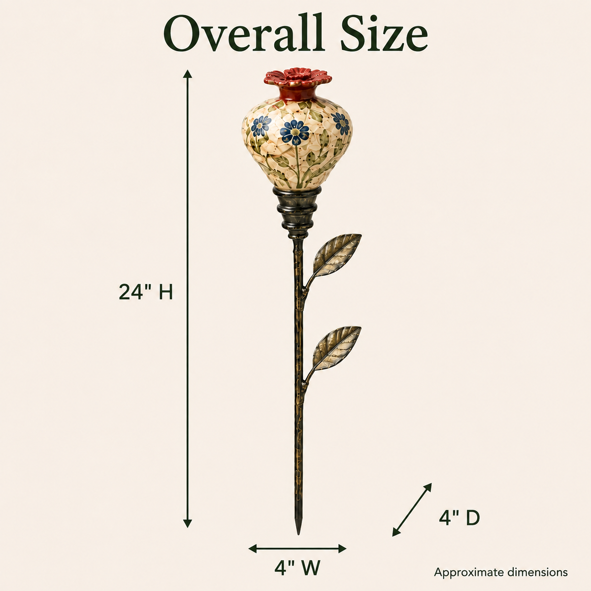 HummingbirdHaven – Retro Floral Garden Feeder