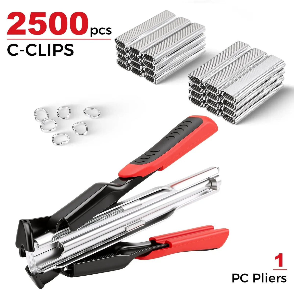 ClipForge – Spring-Loaded Hog Ring Pliers Kit