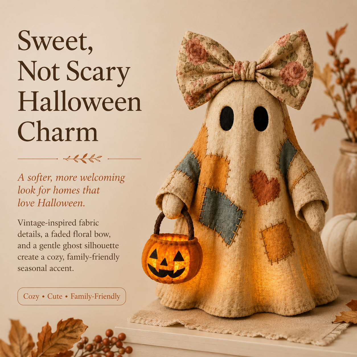 GhostGlow – Cozy Harvest Decoration