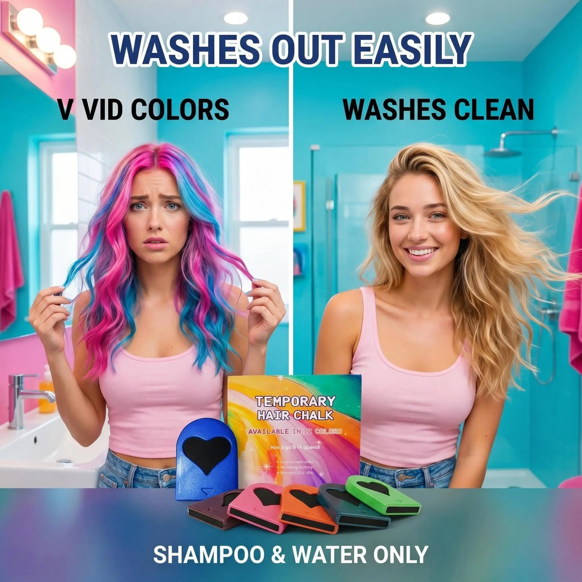ChromaStyle – Instant Washable Hair Color Set