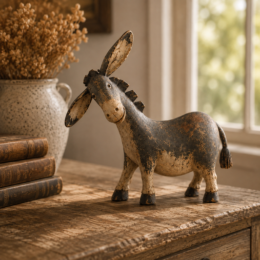 BarnBuddy – Rustic Country Donkey Figurine
