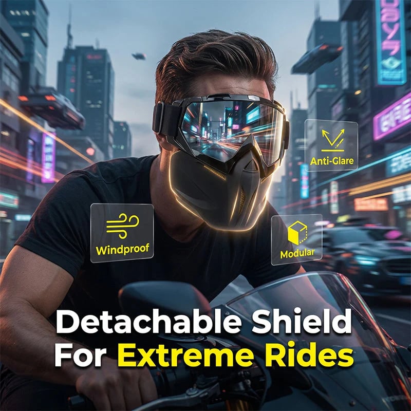 ShieldRide – Detachable Full-Face Outdoor Goggles