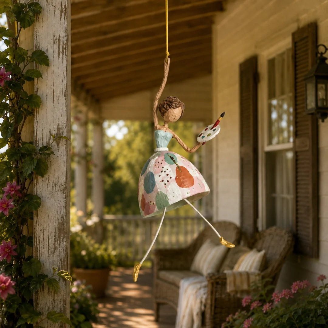 BreezyBelle – Whimsical Dancing Lady Hanging Ornament