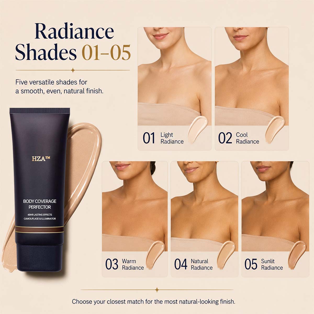 VelvetSkin - Waterproof Body Makeup Set