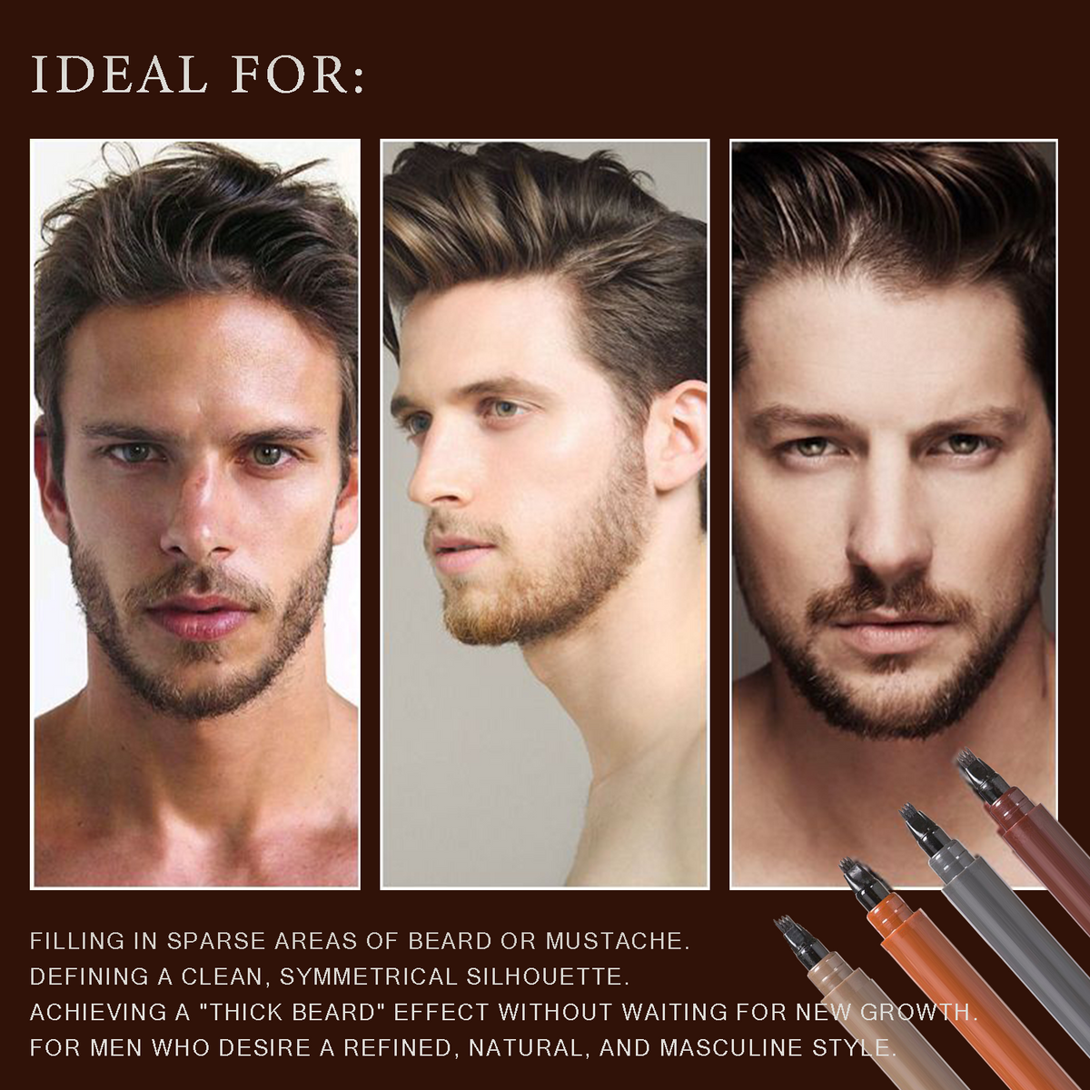 BeardCraft – Waterproof Four-Tip Grooming Pen