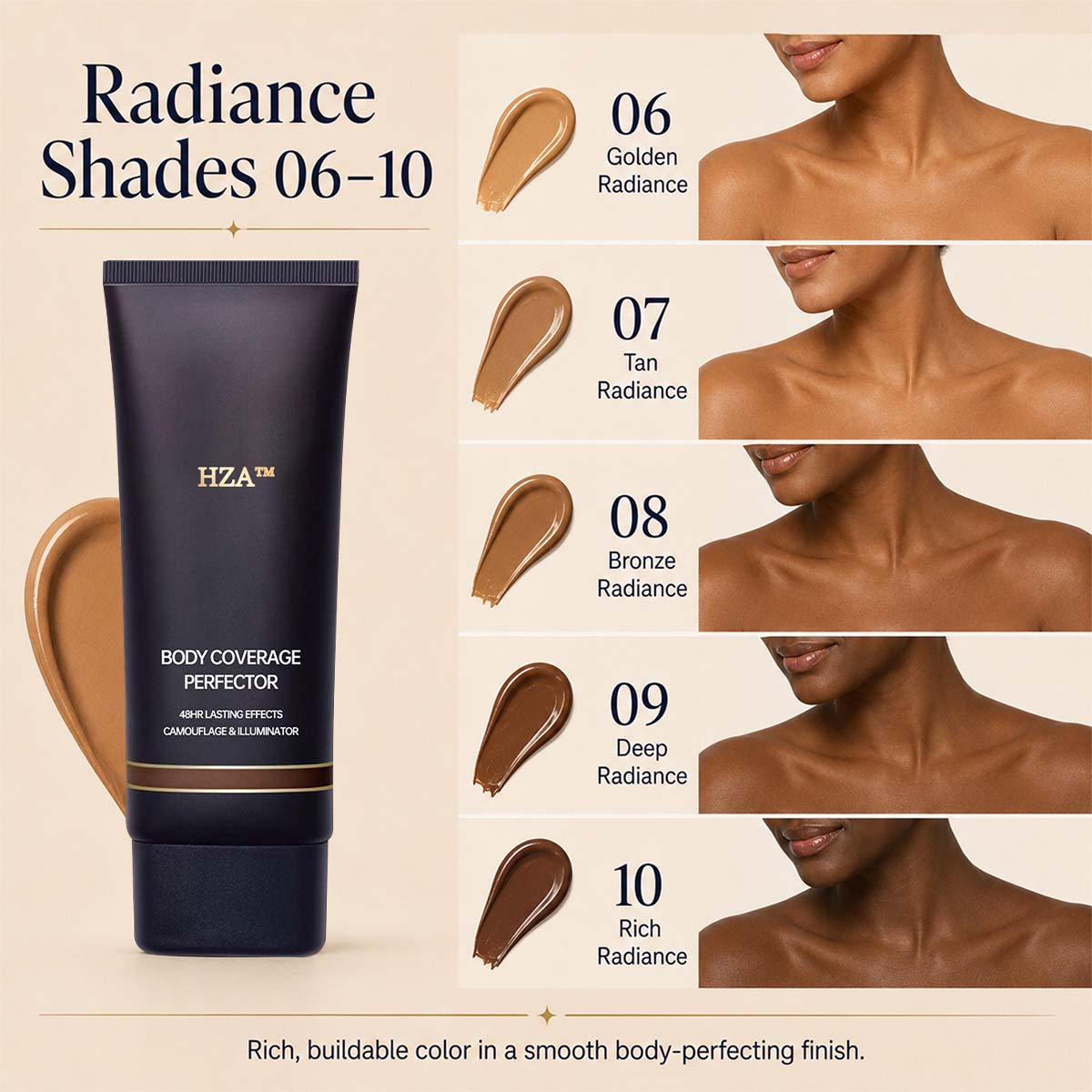 VelvetSkin - Waterproof Body Makeup Set