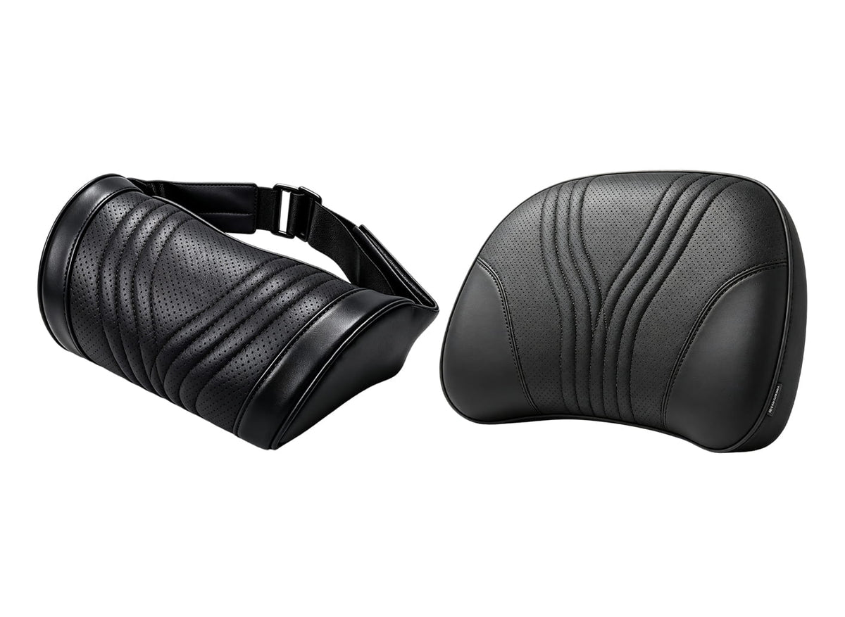 LuxeDrive – Ergonomic Car Headrest & Lumbar Cushion