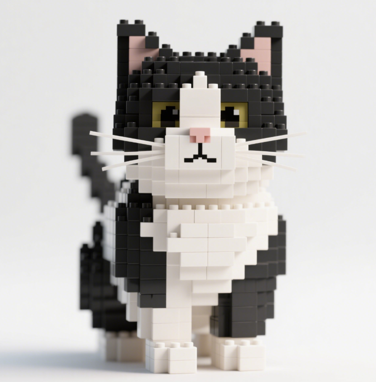 PawCraft – Detailed Feline Brick Model Collection