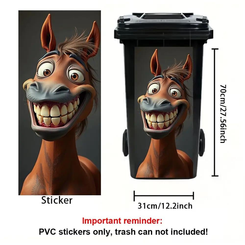 StableSmiles – Funny Horse & Donkey Peel-and-Stick Decals