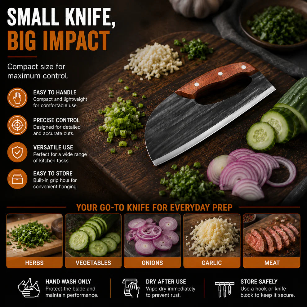 ForgeEdge – Hand-Forged Kitchen Slicing Cleaver