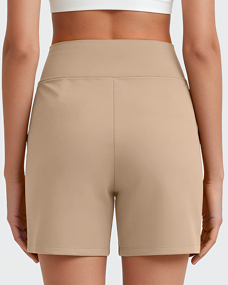 FlexEllea – High-Waisted Athletic Bermuda Shorts