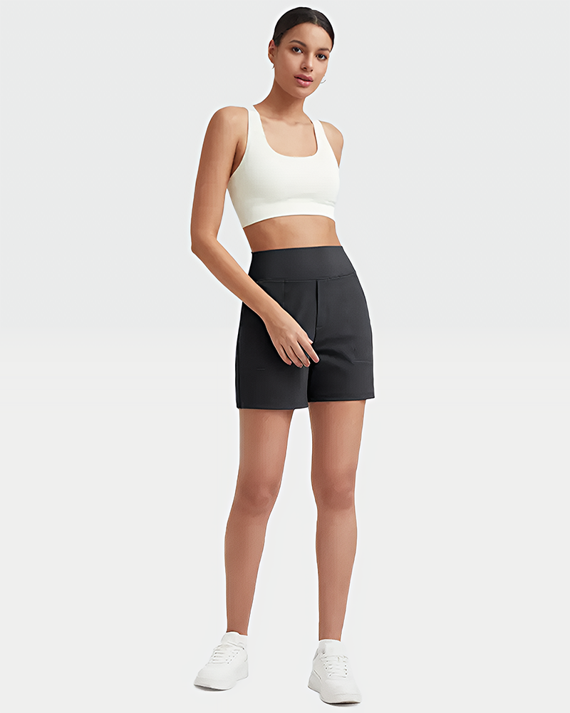 FlexEllea – High-Waisted Athletic Bermuda Shorts
