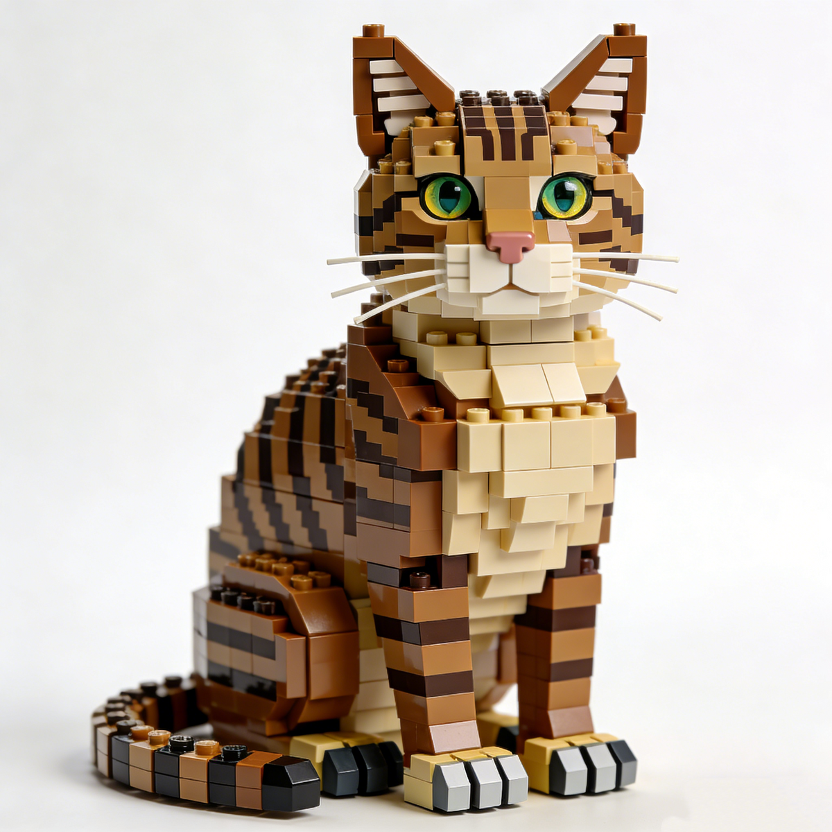 PawCraft – Detailed Feline Brick Model Collection