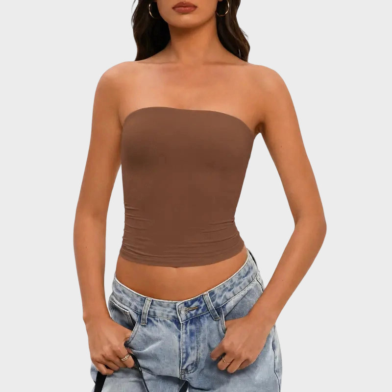 Women Sexy Tube Top Summer Going Out Double Lined Basic Tank Top