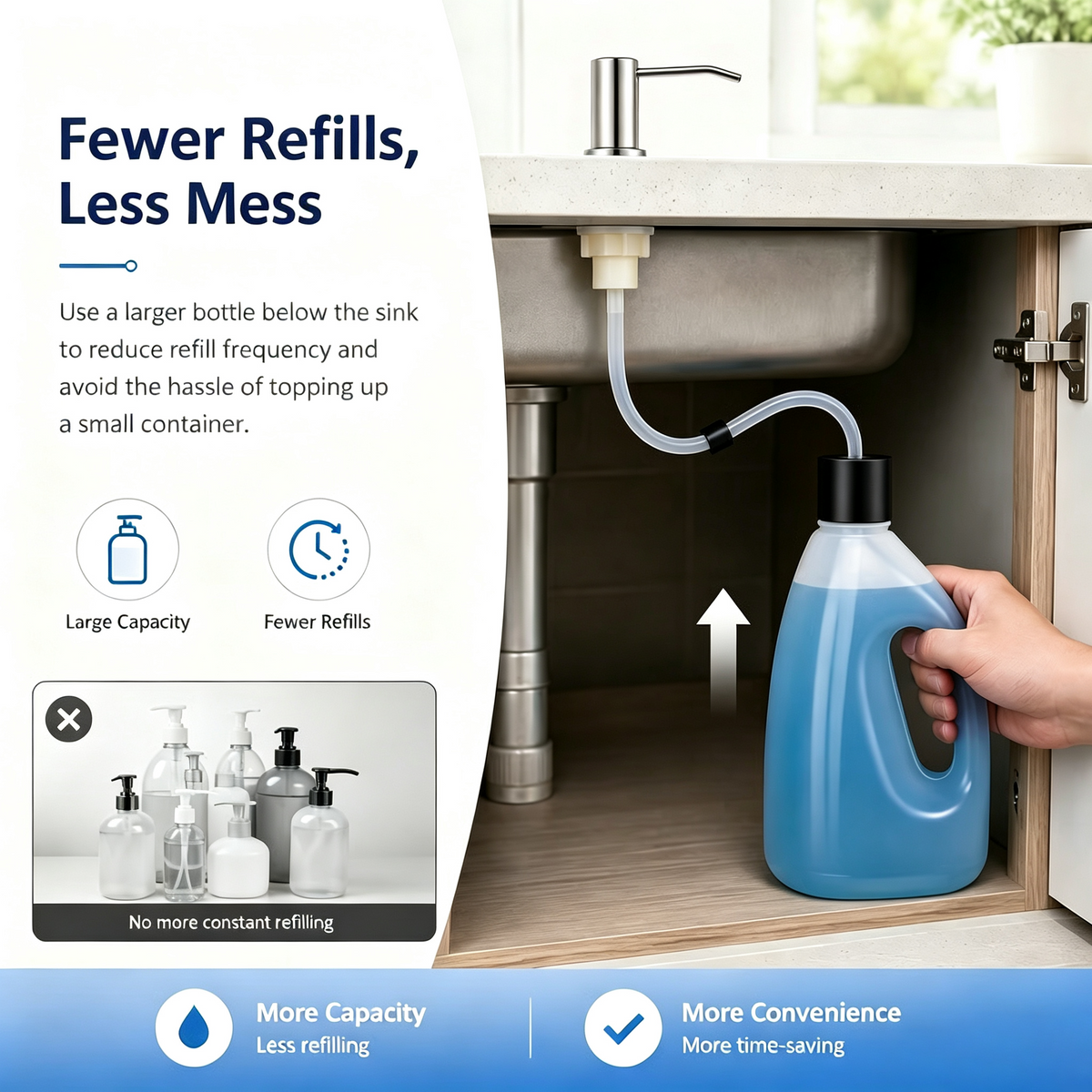 DispenseMate – 360° Rotating Sink Soap Pump
