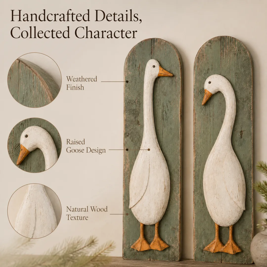 HeritageFlock – Rustic Vintage Goose Wall Art