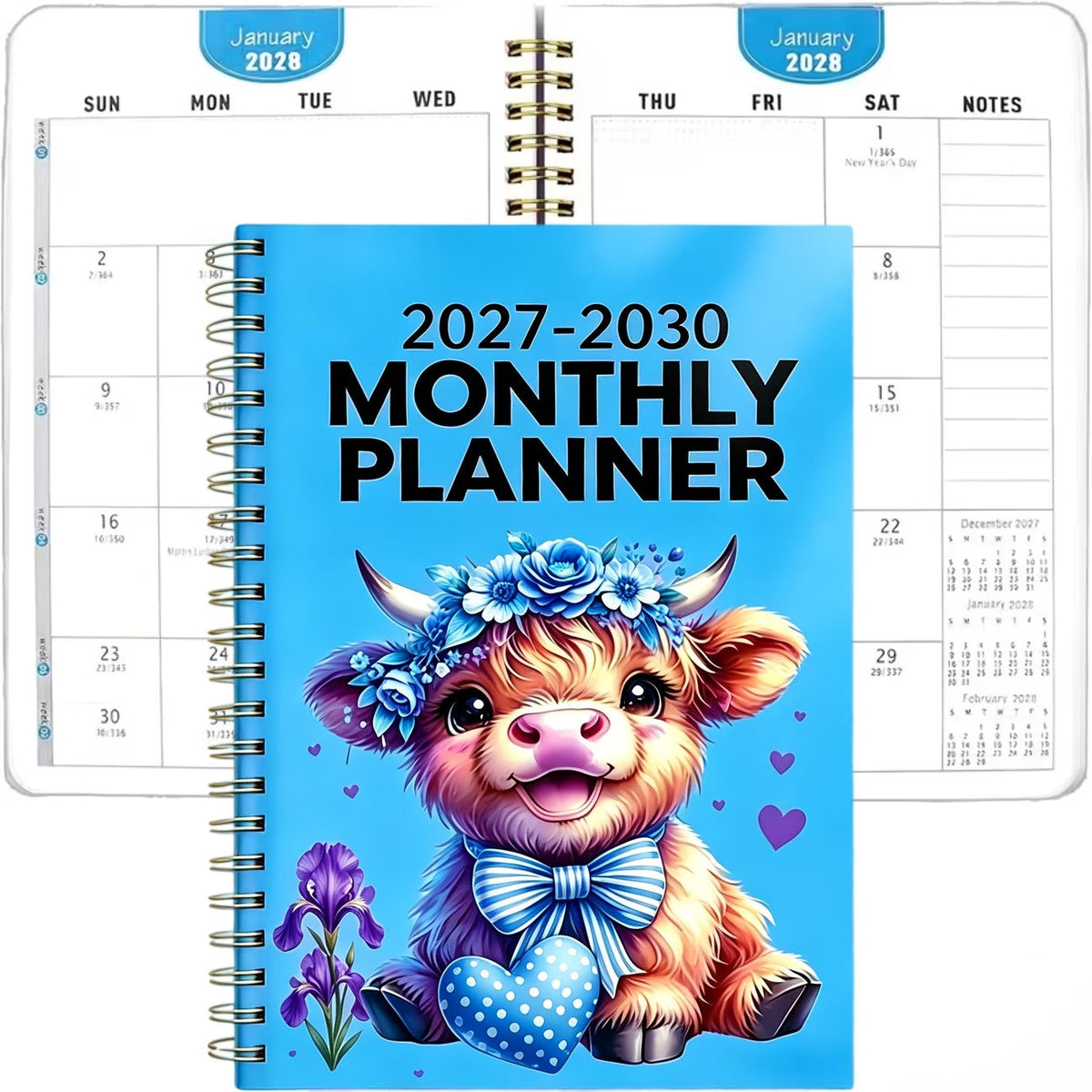 TimeNest – 2026–2030 Highland Cow 5-Year Planner